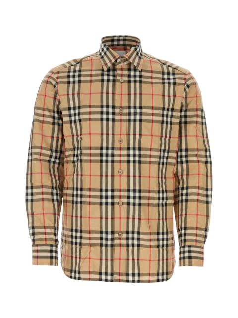 Burberry Burberry Men Embroidered Poplin Shirt