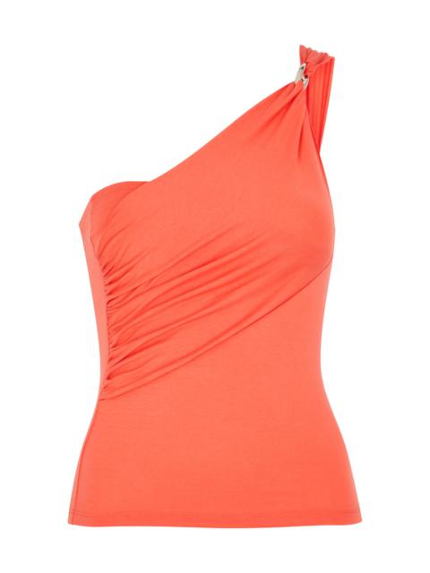 Julia one-shoulder stretch-jersey top