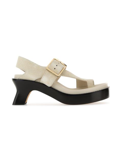 Loewe Ease Brushed Heeled Sandals