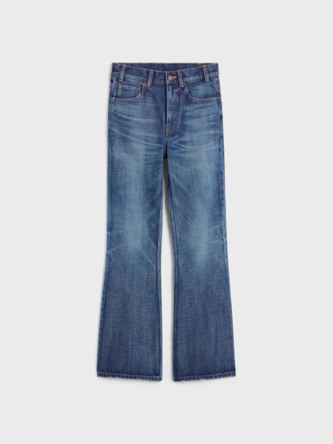CELINE bootcut jeans in dark union wash denim
