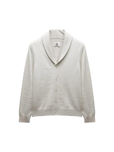 Reigning Champ Cotton Slub Laurel Shawl Cardigan Oyster