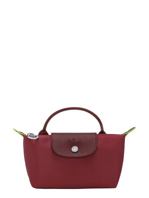 Longchamp Longchamp Le Pliage Recycled Canvas Cosmetics Case in Pomegranate at Nordstrom