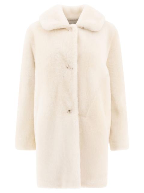 Other Designers B&w Reversibile Shearling Coat