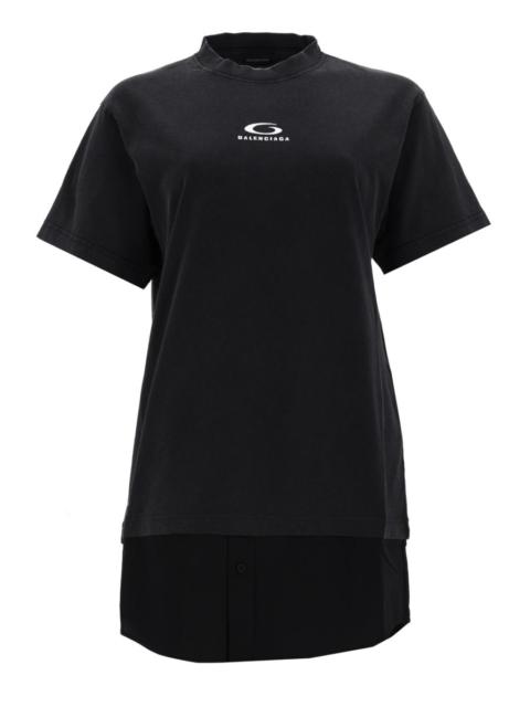 BALENCIAGA COTTON "HYBRID SHIRT" DRESS