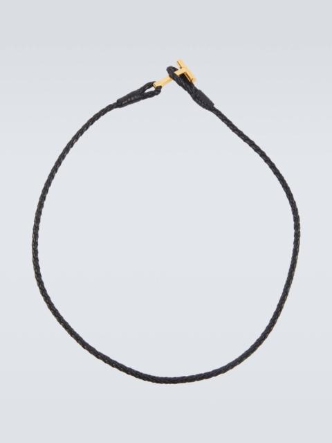 TOM FORD Braided leather bracelet