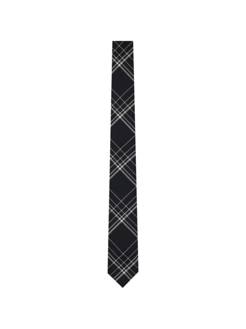 ERNEST W. BAKER Black & White Classic Tie