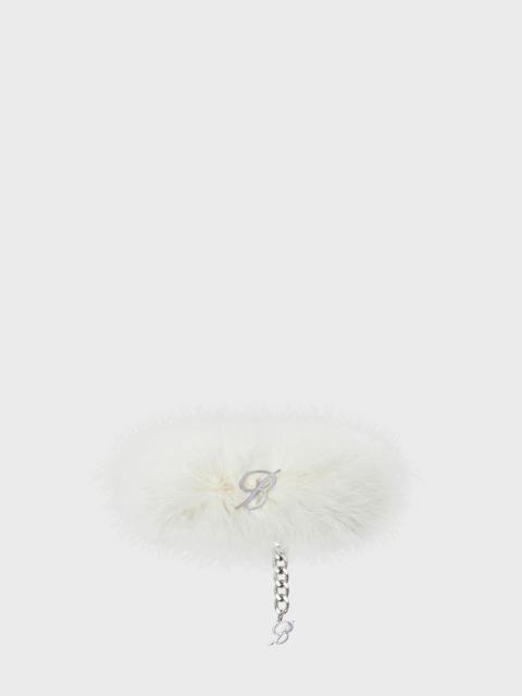 Blumarine CHOKER WITH MARABOU FEATHERS