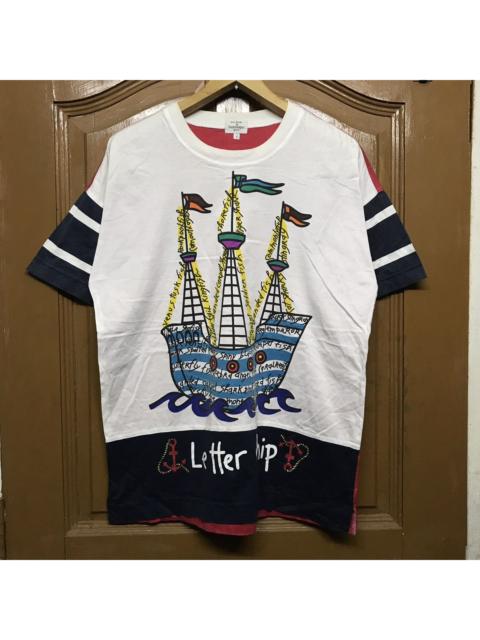 Other Designers Jean Charles De Castelbajac letter ship tricolor rare design
