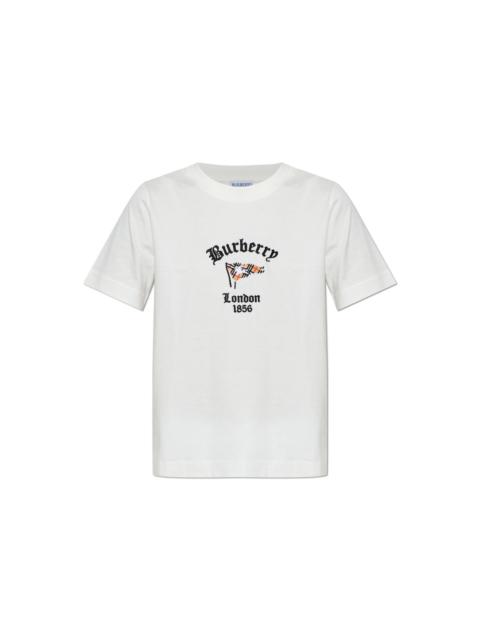 Burberry BURBERRY White Frankie Cotton T Shirt New & Authentic (Women