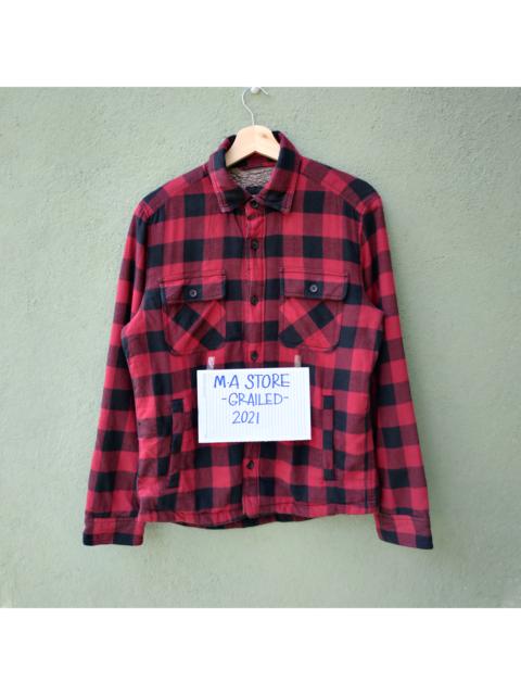 Other Designers Vintage - Japanese Cheeckred Sherpa Fleece Inside Button Up Shirt