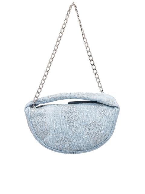 BY FAR Baby Cush Denim Stud Bag