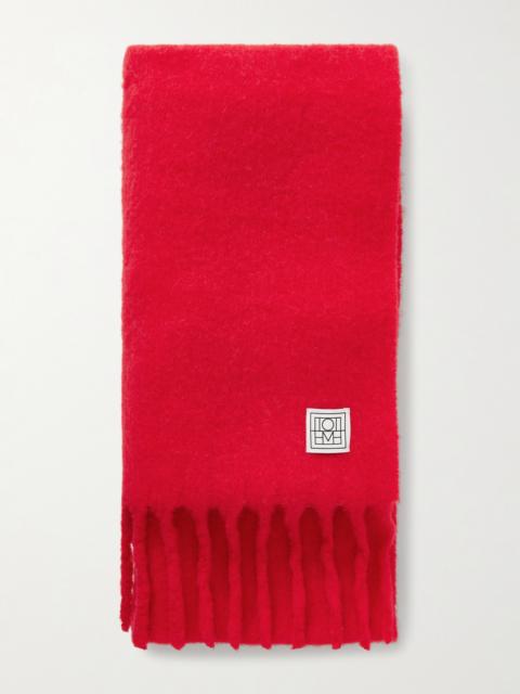 TOTEME Fuzzy Fringed Alpaca-blend Scarf