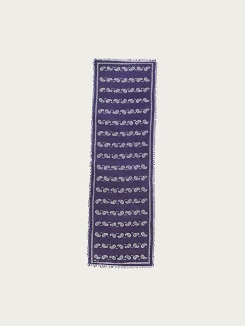 Kapital Rayon Fringe Stole (PECOS Paisley) - Purple