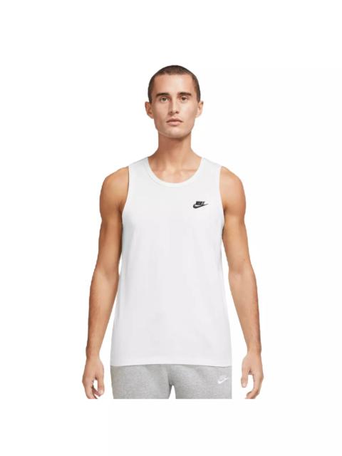 Nike Men's Sportswear Club Tank-White