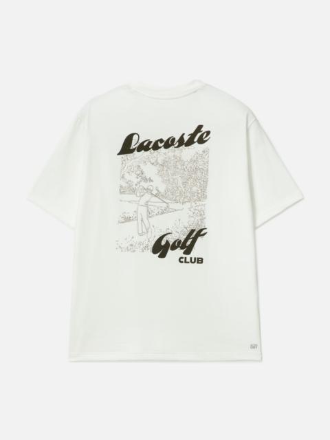 LACOSTE MEN'S RELAXED FIT PRINTED GOLF T-SHIRT
