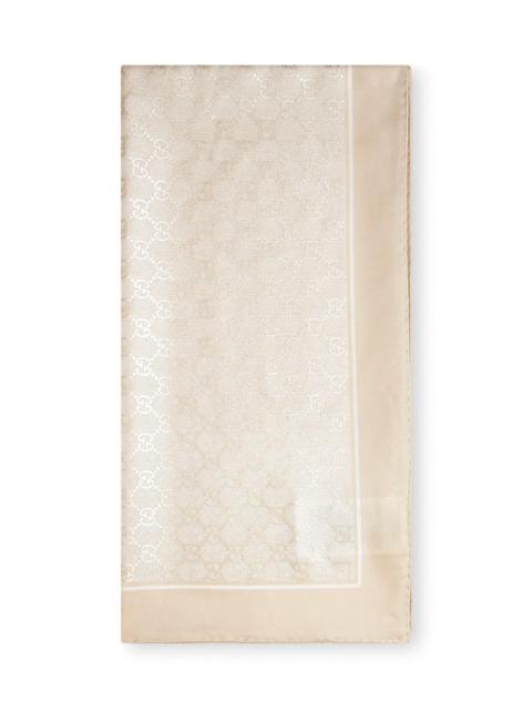 GUCCI Gucci Women Ivory Gg Silk Carré