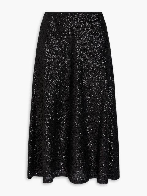 DIANE VON FURSTENBERG Araminta sequined stretch-mesh midi skirt