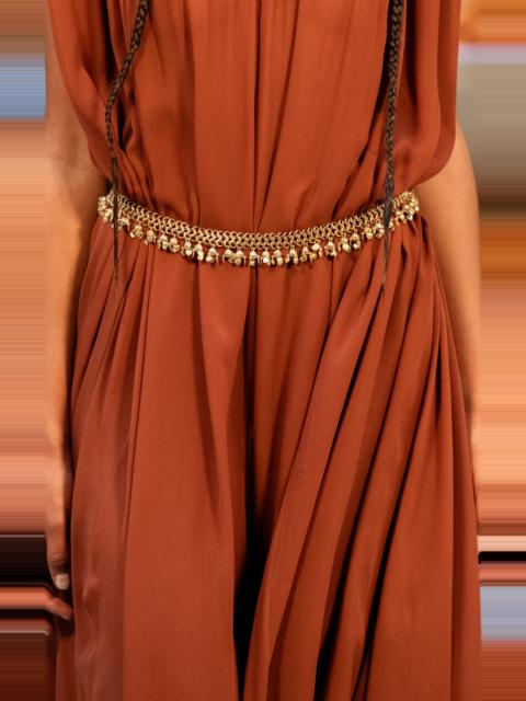 ALÉMAIS Le Jardin Heart Hassel Chain Belt gold