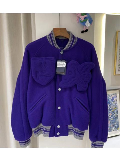Louis Vuitton LV Wizard of Oz Purple Embossed Baseball JKT S
