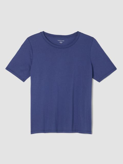 EILEEN FISHER Organic Pima Cotton Jersey Round Neck Tee
