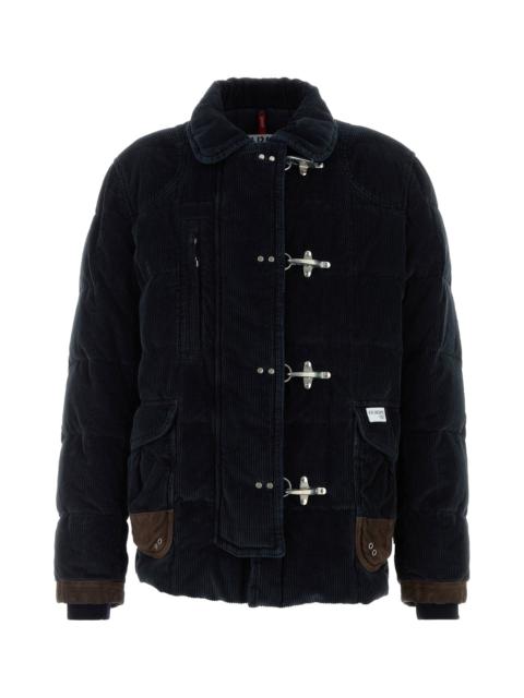 FAY - Fay Men Navy Blue Corduroy Down Jacket