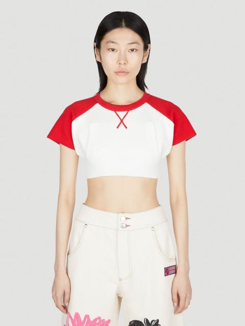 Meryll Rogge Cropped Baseball Top