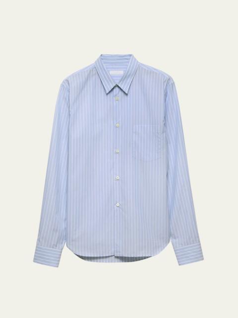 Prada Men's Riga Cotton Stripe Sport Shirt