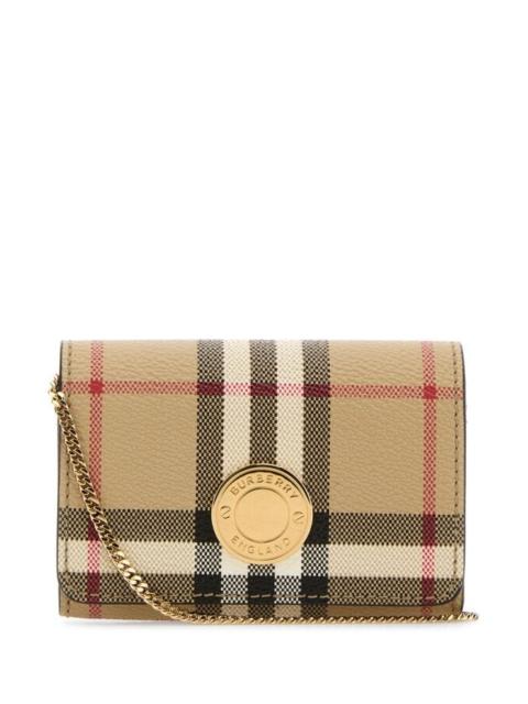 Burberry Women Printed Canvas Card Holder