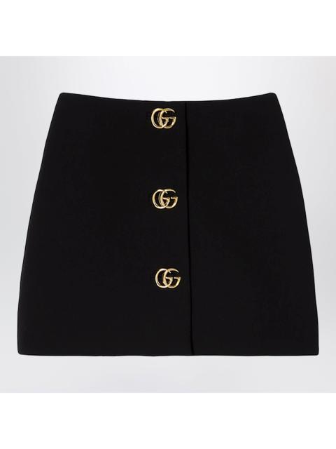 GUCCI Gucci Wool Crãªpe Skirt With Gg Buttons Women