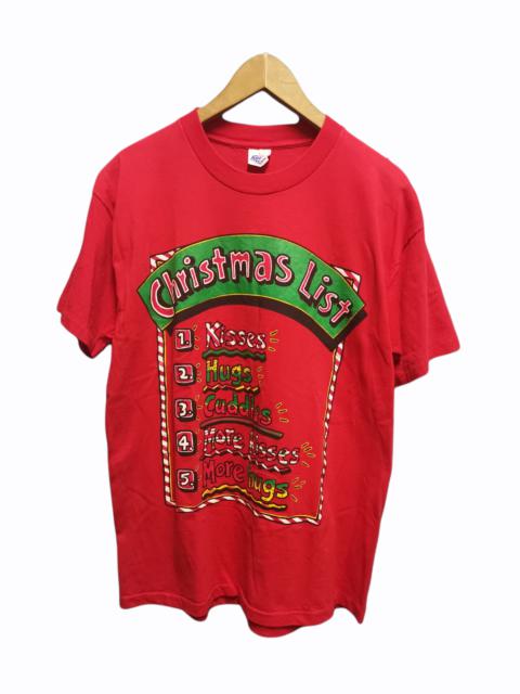 Other Designers Vintage - Vintage Tees CHRISTMAS List x Made In U.S.A