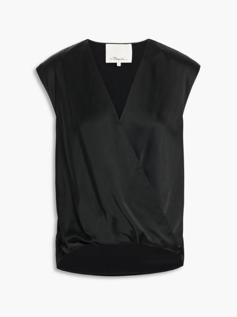 3.1 Phillip Lim Wrap-effect satin top