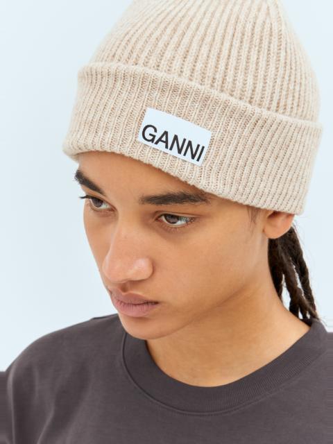 GANNI Rib Beanie Hat