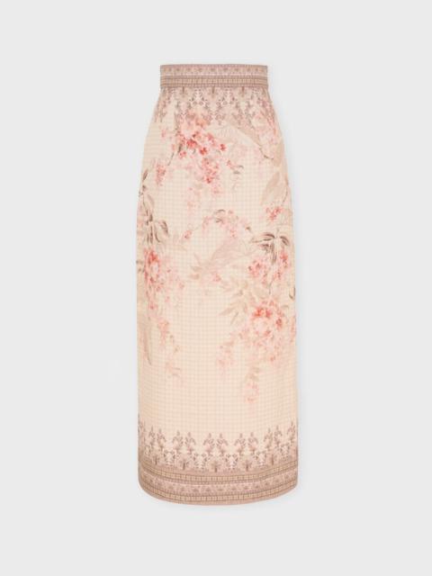 Zimmermann Skirt Illuminate Pencil Midi  Multicolor