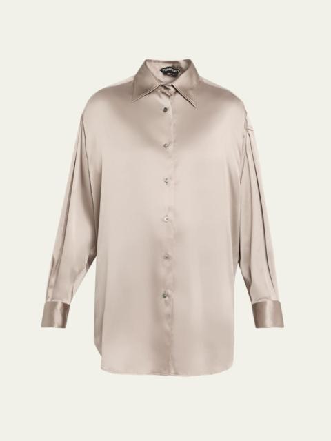 TOM FORD Button-Down Silk Shirt