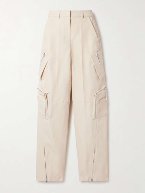 Atelier canvas straight-leg cargo pants Beige