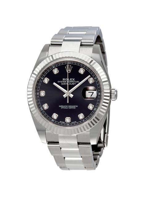 ROLEX Rolex Oyster Perpetual Datejust Black Diamond Dial Men's Watch 126334BKDO