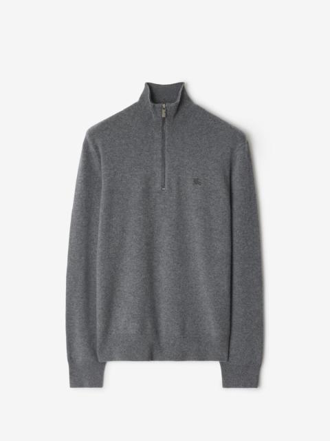 Burberry Cashmere Blend Half-zip Sweater