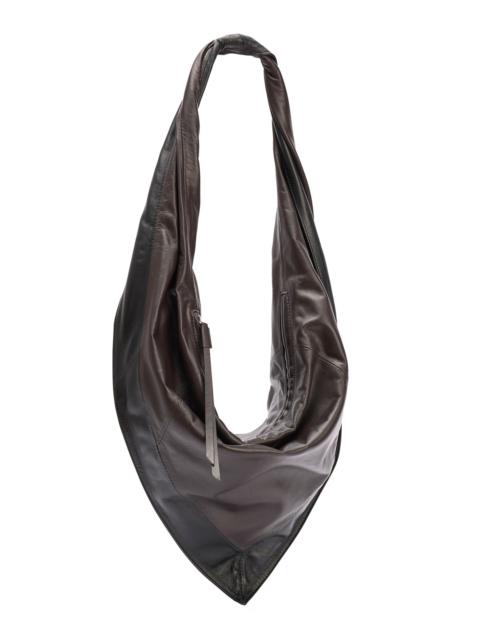 Lemaire Small Scarf Leather Bag brown