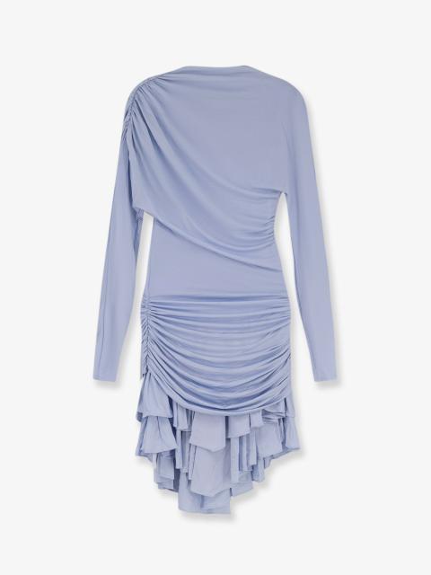 self-portrait Self Portrait Gathered Jersey Mini Dress