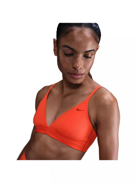 Nike Women's Form Light-Support Non-Padded Triangle Sports Bra -Red