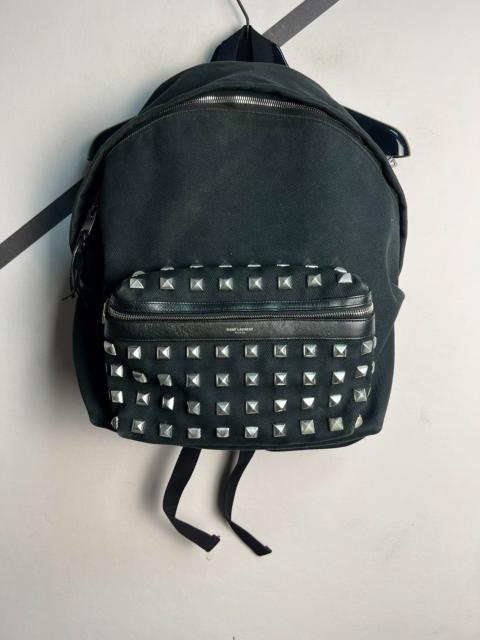 SAINT LAURENT Saint Laurent SLP 2015 Fall/Winter Studded Canvas Backpack