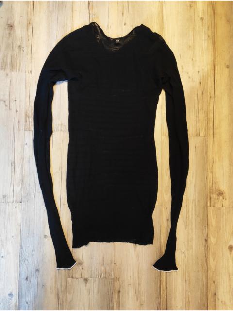 Yohji Yamamoto Transparent striped sweater.Like Dries van Noten or Julius
