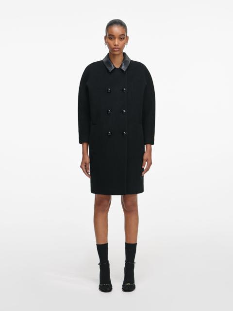 self-portrait Black Double Breasted Coat