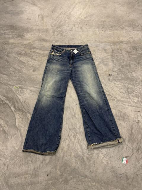 If Six Was Nine - RNA INC Japan Mud Wash Flared Wide Leg Jeans
