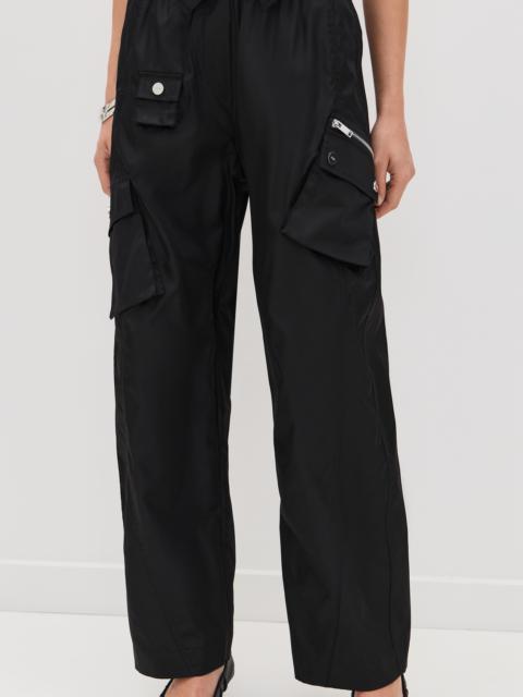 GANNI Duchesse Nylon Oversized Elasticated Pants