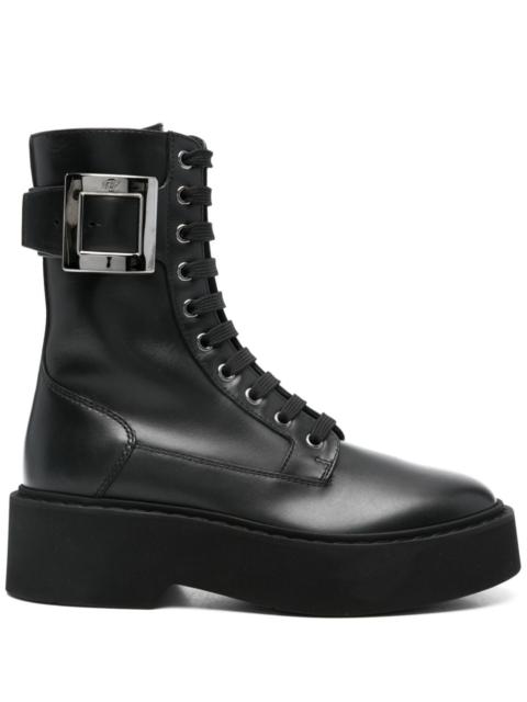 Roger Vivier Roger Vivier Women Viv Rangers Leather Boots