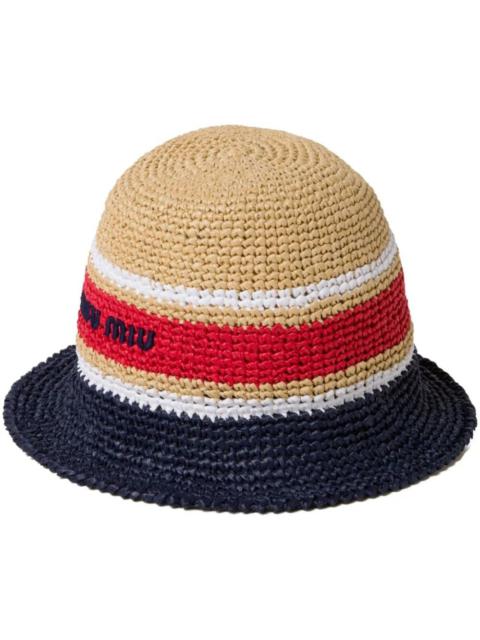 Miu Miu Women Woven Bucket Hat