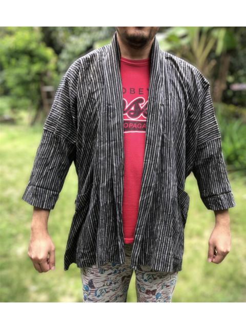 Other Designers Issey Miyake - Issey Miyake Plantation Stripe Haori Hanten Non Button