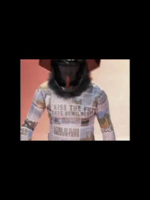 Walter Van Beirendonck Walter Van Beirendonck S/S97 "Alien Newspaper Article" Shirt