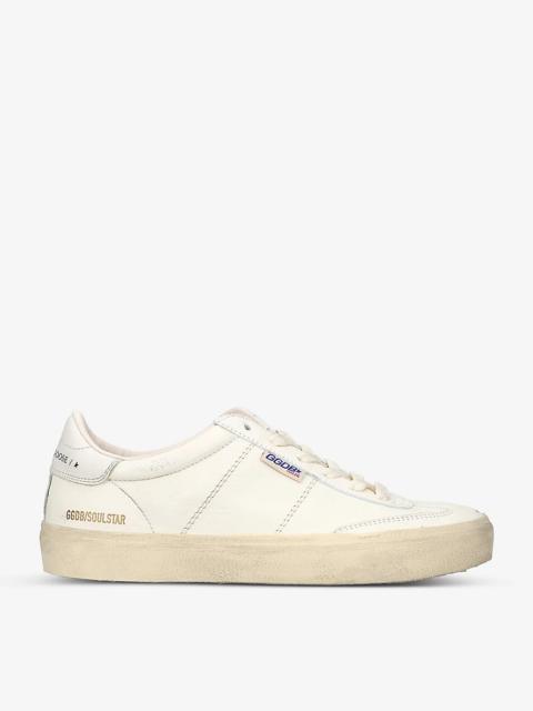 Soulstar 11629 logo-print faux-leather low-top trainers